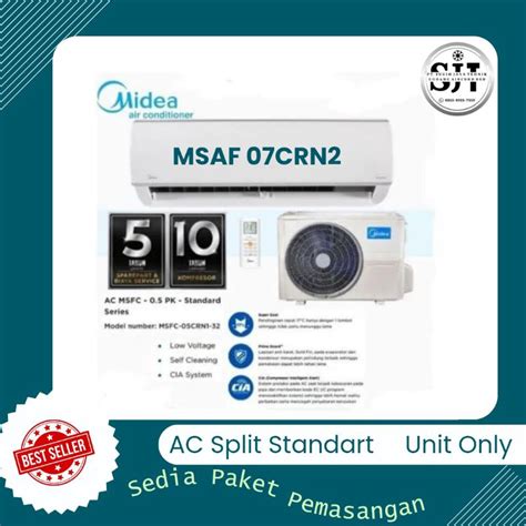 Jual Ac Midea Standart Pk Msaf Crn Ac Split Freon R Unit Only