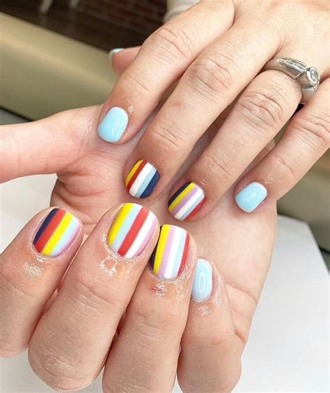 21 Short Summer Gel Nail Ideas 2020 Summer Gel Nails Short Gel Nails