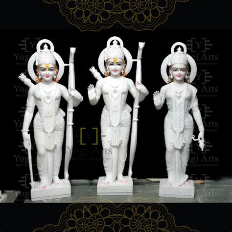 White Marble Ram Darbar Statue