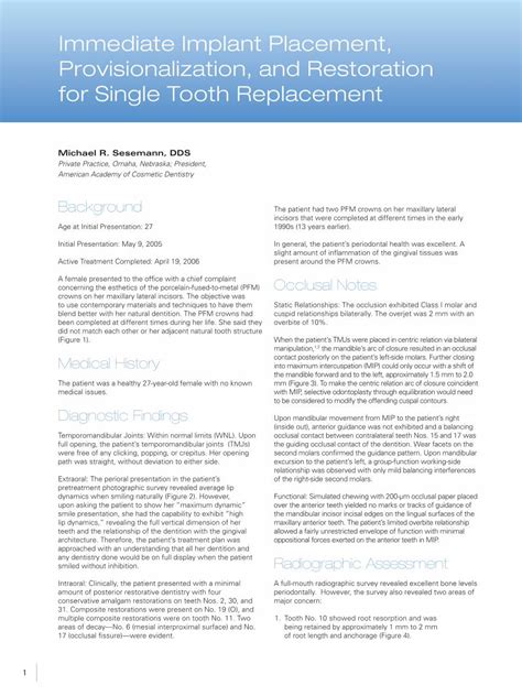 Pdf Immediate Implant Placement Provisionalization And Files