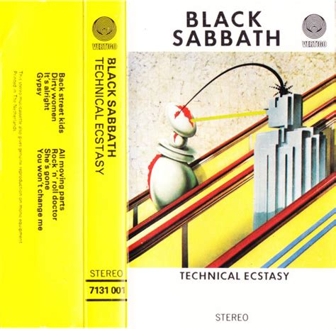 Black Sabbath Technical Ecstasy 1976 Cassette Discogs