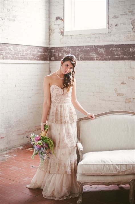 Romantic Wedding Inspiration At The Belmont Center Beach Wedding Gown