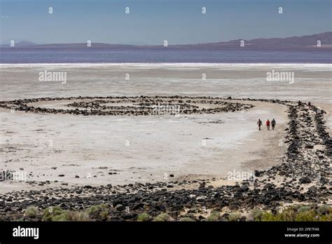 Promontory Utah The Spiral Jetty An Earthwork Sculpture Created By