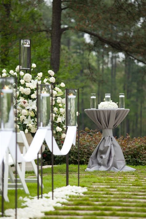 Beautiful Outdoor Wedding Ceremony Setup By Watered Garden Love The