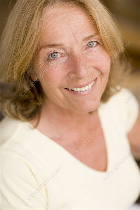 Happy Senior Woman Stock Image F001 2204 Science Photo Library