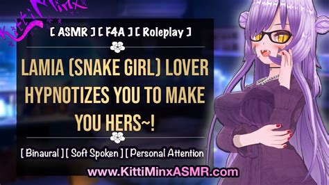 Asmr Lamia Snake Girl Lover Hypnotizes You To Make You Hers