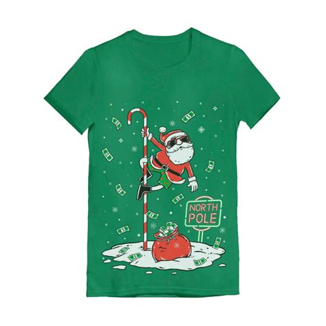 Santa North Pole Funny Ugly Christmas Ugly Christmas Greenturtle