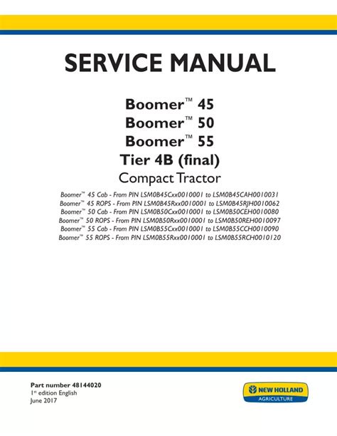 Ppt New Holland Boomer Tier B Final Cab Compact Tractor