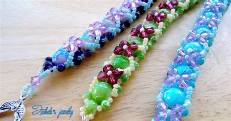 Beaded Flower Bracelets Izabela Craftwork