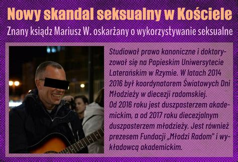 Kolejny skandal w Kościele znany ksiądz Mariusz W z Radomia