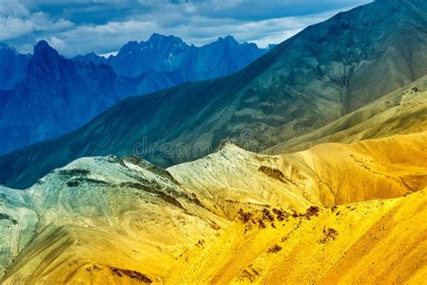 Rocks Of Moonland Himalayan Mountains Ladakh Landscape At Leh Jammu