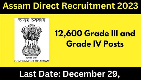 Adre Online Correction Form Assam Direct Recruitment 2023 Silchar Job News