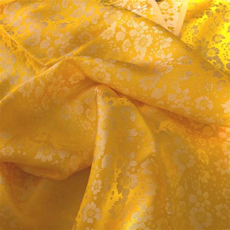 Pure Mulberry Silk Fabric By The Yard Floral Silk Fabric Etsy