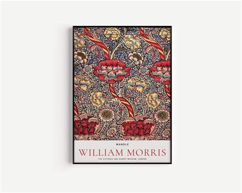 William Morris Tulip And Willow Vintage Botanical Pattern Poster