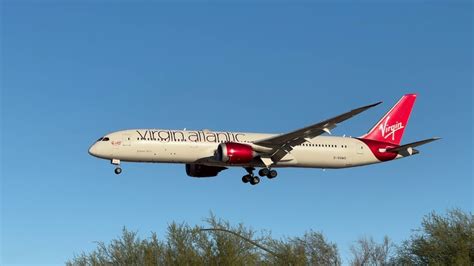 1R Arrival Virgin Atlantic Boeing 787 9 Dreamliner Lands At Las Vegas