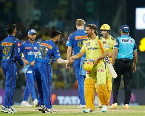 Ipl 2023 Csk Vs Mi Ipl Live Score Update Ms Dhoni Rohit Sharma Ravindra