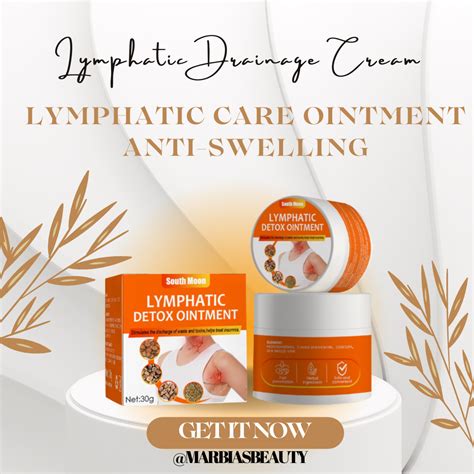 Effective Lymphatic Drainage Cream Lymphatic Care Ointment Anti