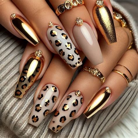 Classy Nude And Gold Nail Design Ideas To Elevate Your Look Style