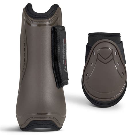 Horze Armour Airflow Tendon And Fetlock Boot Set Dark Brown