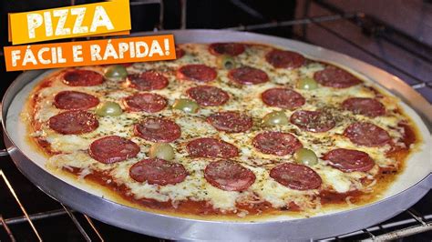 Como Fazer Pizza Caseira Perfeita Bem FÁcil Massa De Pizza Nandu Andrade Youtube