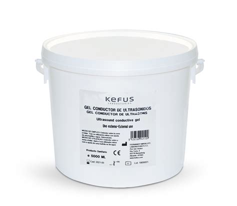 Gel conductor ultrasonidos Kefus Cubo de 5000 ml GELES PARA ECOGRAFÍAS