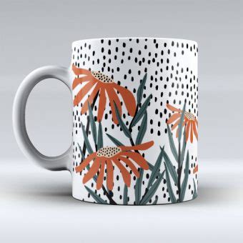 Caneca Floral Pattern Caneca Pt Canecas Personalizadas Em Portugal