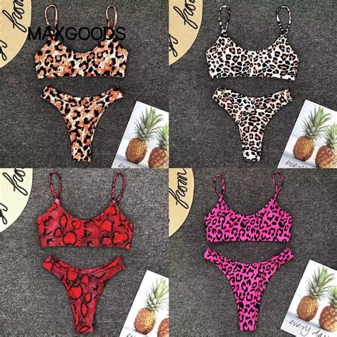 Bộ đồ bơi MAXGOODS Bộ Bikini đi biển eo thấp gợi cảm hai mảnh Shopee Việt Nam