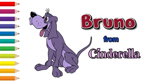 Draw Disney Characters Bruno From Cinderella Speed Drawing Youtube