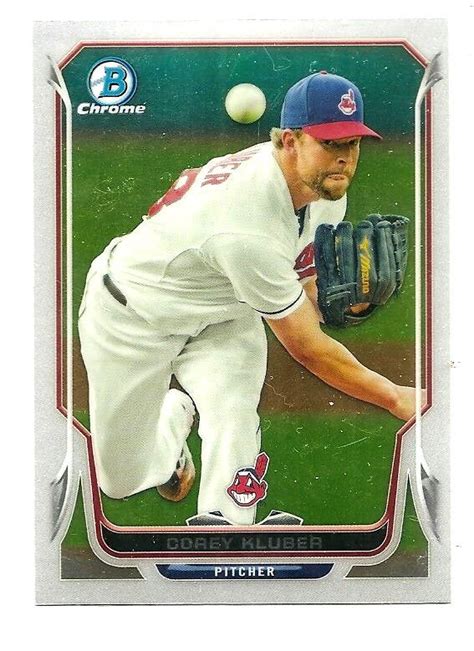 Corey Kluber Cleveland Indians 2014 Bowman Chrome Baseball Card 209