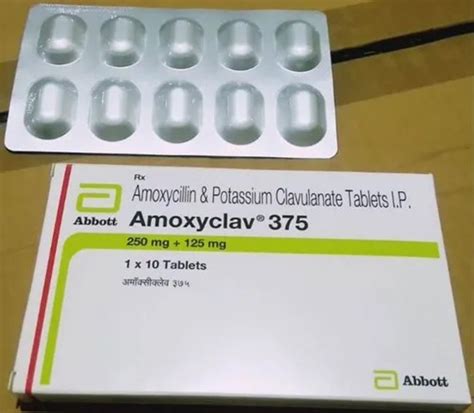 Amoxyclav Amoxiclav 375 Tablets At ₹ 51916strip In Nagpur Id