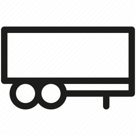 Trailer Semi Trailer Cargo Semi Lorry Icon Download On Iconfinder