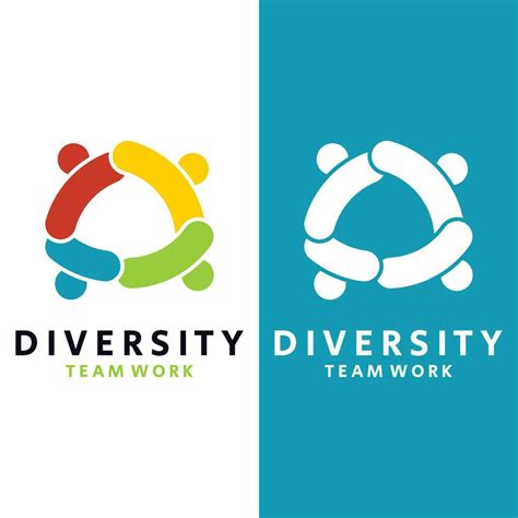 Colorful Diversity Logo Template. Icon of Unity, Friendship, Community ...