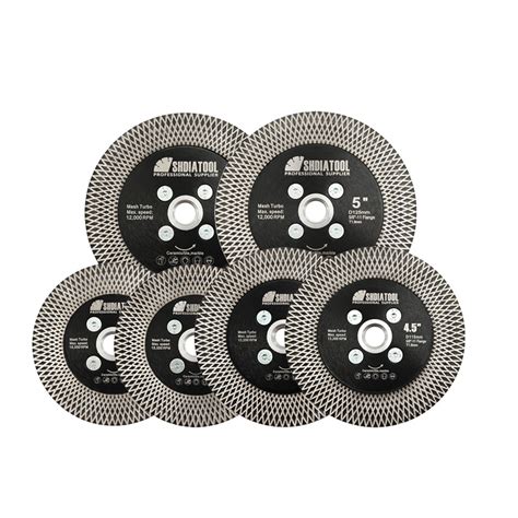 X Shaped Mesh Turbo Diamond Sintered Saw Blade Cutting Disc For Tile