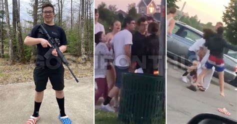 Video Shows Kenosha Shooter Kyle Rittenhouse Punching A Girl From