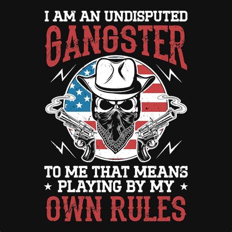 Premium Vector Gangster Tshirt Design