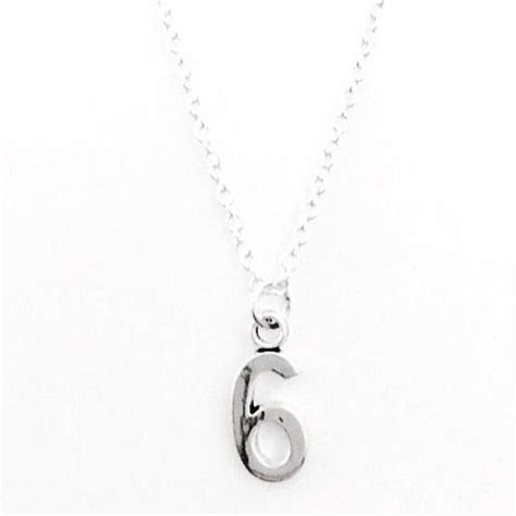 Pick Your Number Necklace Pendant Charm 1 2 3 4 5 6 7 8 9 On 925