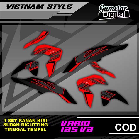 Jual Stripping Simpel Honda Vario V Vietnam Keren Sudah Di