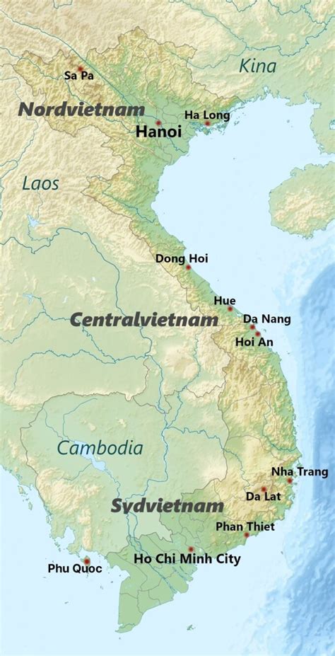 Kort Over Vietnam Hvad Skal Man Opleve Vietnam By Topas