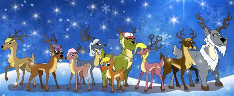 Santas Reindeer By Moheart7 On Deviantart