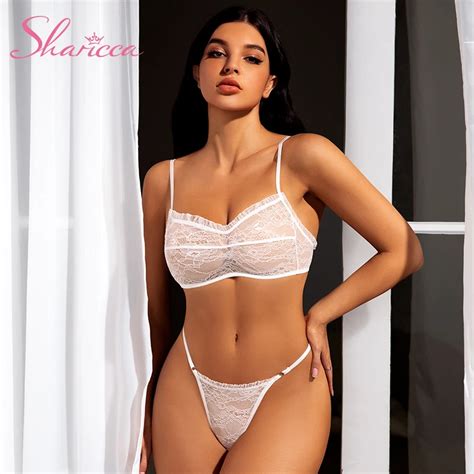 Custom G String Lingerie Set Sexy Woman Sexy Lace Floral Embroidered Sexy Bra And Panty Set