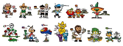 World Cup Mascots by DouglasArtGallery on DeviantArt