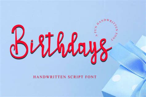 Birthdays Font Download - FontsPad.com