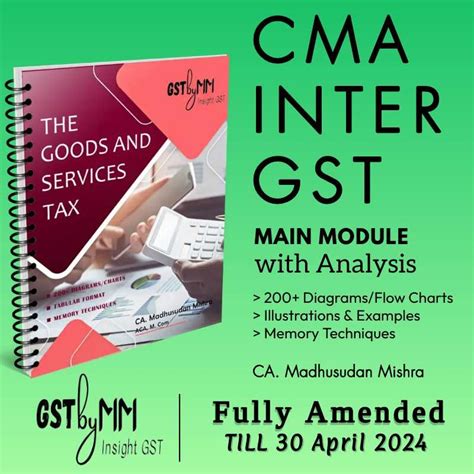 Cma Inter Gst Book Detailed Analysis