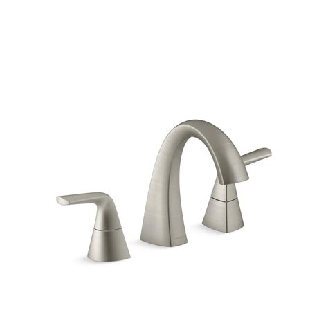 KOHLER Elmbrook 8 In Widespread 2 Handle Bathroom Faucet In Brushed