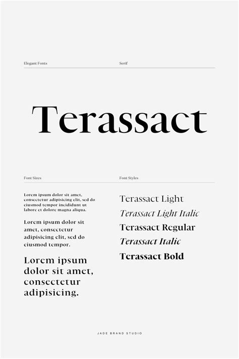 Serif Typography Examples