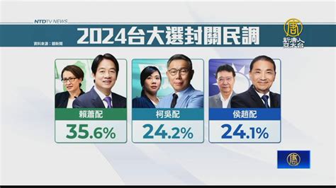 2024台大選2封關民調「賴蕭配」領先 新唐人亞太電視台