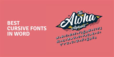 20 Best Cursive Fonts In Word Software For Everyone