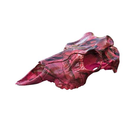 Mountain Mikes Whitetail Deer Large Pink Camo Skull European Skull