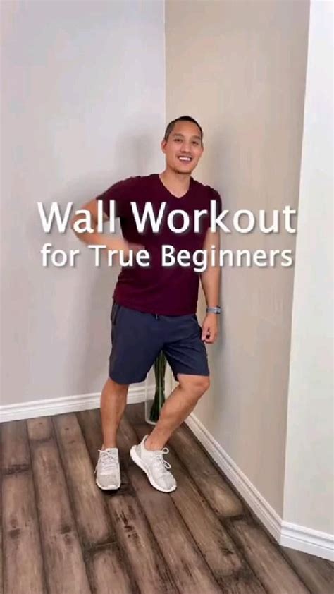 Full Body Workout Using Walls For Beginners Follow For More Beginner