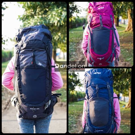 Jual Carrier Rei Raung 60L Original Include Raincover Tas Gunung Rei